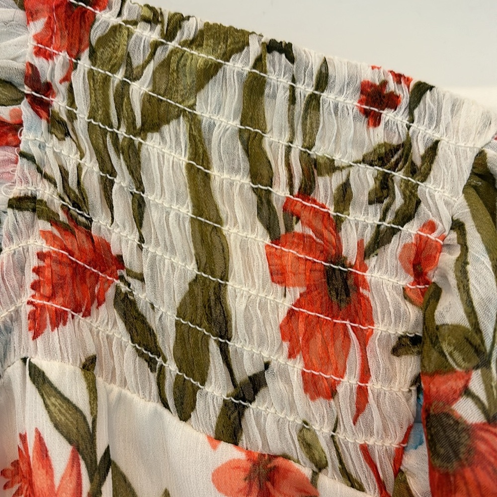 Cece Floral Ruffle Print Blouse - Picture 3 of 6